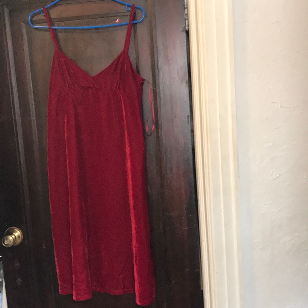 39.  Deep dark colored red dress from Zara.